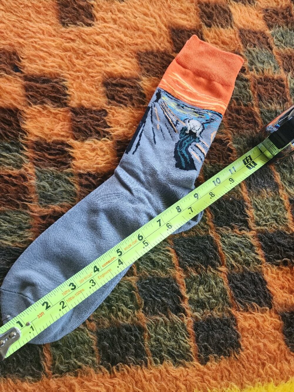 New Hsell “The Scream” Art Sock – Edvard Munch Inspired Crew Sock